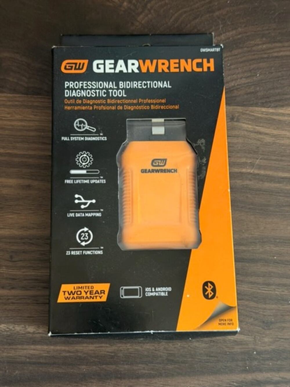 GEARWRENCH GWSMARTBT OBD2 Bi-Directional Bluetooth Diagnostic Scanner Tool New